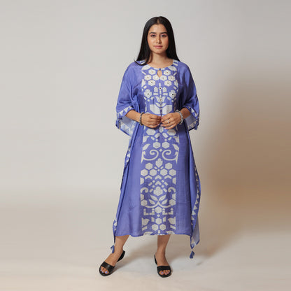 Purple Muzlin Kaftan