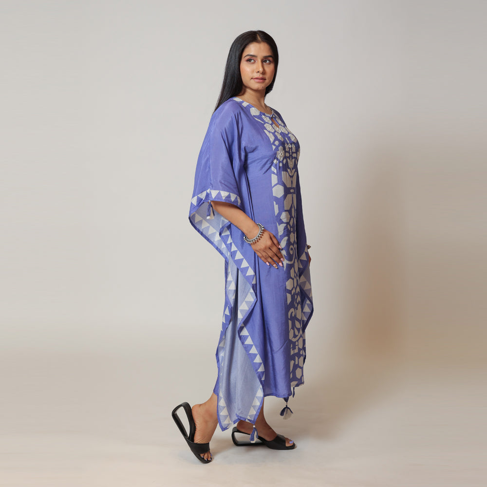 Purple Muzlin Kaftan