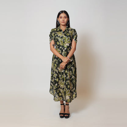 Green Oasis Cotton Dress