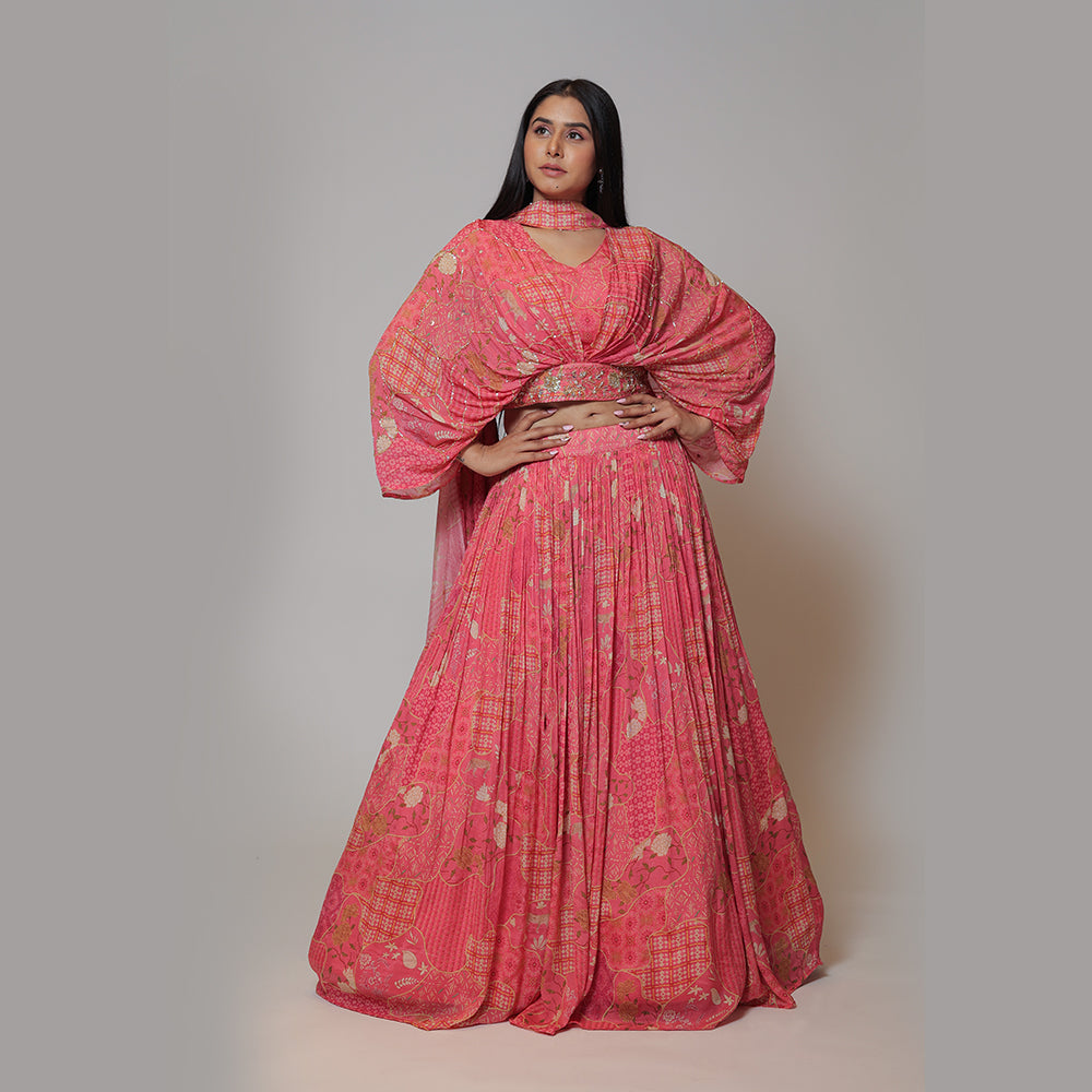 Pink Petals Lehenga Choli